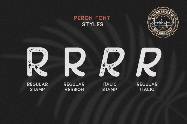Peron Italic Font preview